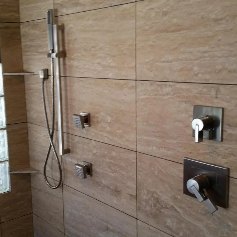 Shower fixture installation for Water Heater Replacement in Ashwaubenon